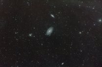 Galaxie M 81 a M 82 a jejich okolí Autor: Pavel Vabroušek