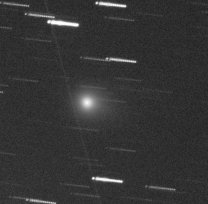 Kometa C/2018 V1 (Machholz) 9. listopadu 2018 pomocí 0,25cm dalekohledu na La Palmě, koma asi 4 úhlové minuty, 10,2 mag ve V filtru Autor: FRAM CTA-N/Martin Mašek