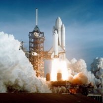 Start raketoplánu Columbia 12. dubna 1981 na první misi tohoto stroje