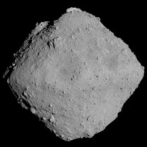 Asteroid Ryugu na snímku ze sondy Hayabusa 2 Autor: JAXA