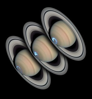Vytrvalé Saturnovy polární záře