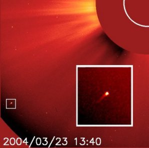 Jedna z komet objevených SOHO Autor: NASA/ESA, SOHO