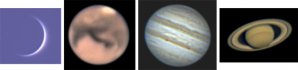 Snímky Venuše, Marsu, Jupiteru a Saturnu Autor: Klub astronomů Liberecka