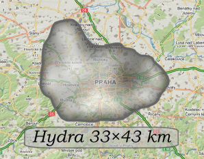 Hydra vizualizace velikosti. Autor: Martin Gembec