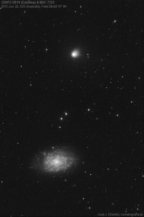 Kometa C/2013 US10 (Catalina) na fotce Josého J. Chamba Autor: José J. Chambó