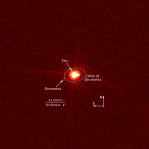 Trpasličí planeta Eris na snímku z HST Autor: NASA/ESA/M. Brown