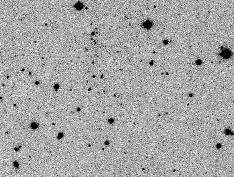 Animace pohybu planetky Izeryna mezi hvězdami Autor: NASA/NEAT/SkyMorph