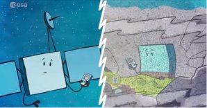 Smutnou situaci Philae připomíná i PR kreslený seriál o misi Autor: ESA/Rosetta-facebook
