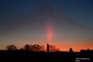 Halový sloup 2. dubna 2016 v Člupku. Autor: Jitka Rösslerová