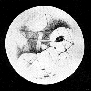 Kanály na Marsu - kresba Percivala Lowella z knihy Mars (1895). Autor: Percival Lowell.