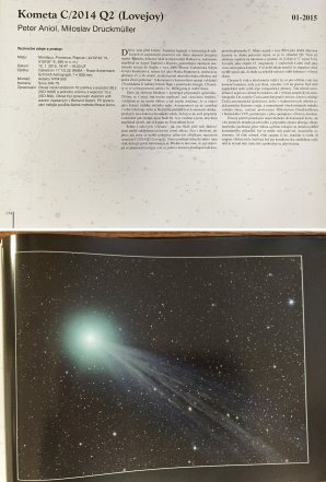 Dvojstrana knihy Nebeské perly české a slovenské astrofotografie. Autor: ČAM.