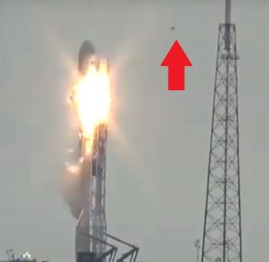 Opeřenec dráždí svým letem fantazii o sabotáži, z výbuchu rakety jej však vinit nelze Autor: USLaunchreport.com