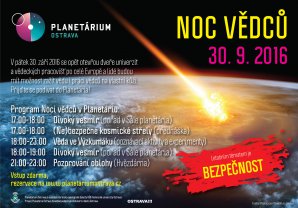 Noc vědců 2016 na Hvězdárně a planetáriu Johanna Palisy v Ostravě. Autor: Planetárium Ostrava.