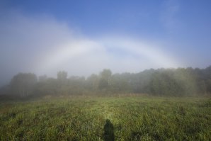 Bílá duha na vrstvě přízemní duhy 16.9. 2014 v Hrdonově. Autor: Sumie_dh