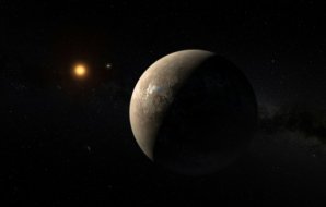 Proxima Centauri a její exoplaneta. Autor: ESO.