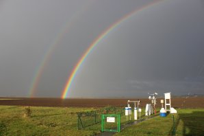 Výrazná ranní duha na MS Holešov z 5. 10. 2016. Autor: Patrik Trnčák