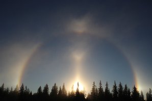 Halové jevy na Churáňově 29. 11. 2016. Autor: Roman Szpuk