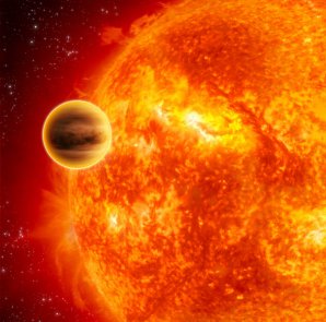 Umělecká představa exoplanety 51 Peg b Autor: NASA/JPL-Caltech