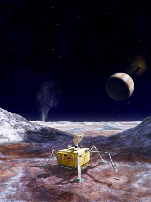 Návrh přistávacího modulu Europa Lander Autor: NASA/JPL-Caltech