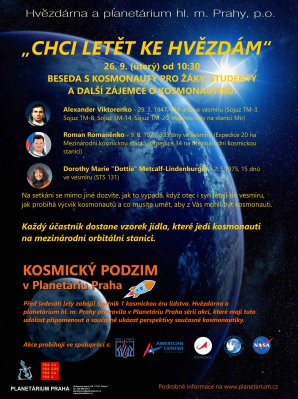 Beseda s kosmonauty Autor: Hvězdárna a planetárium Praha