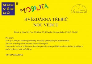 Noc vědců v Třebíči Autor: Hvězdárna Třebíč