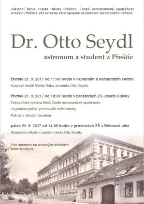 Odhalení pamětní desky Otto Seydla Autor: Josef Jíra