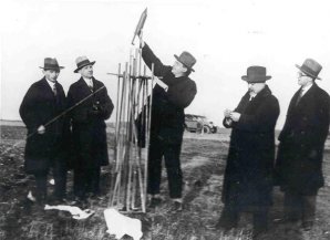 Ludvík Očenášek a pokus s raketou Autor: Archiv astro.cz