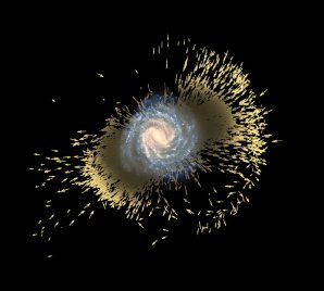 Objevené pozůstatky galaktické srážky Autor: ESA