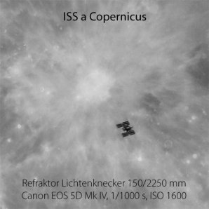 Přelet ISS před měsíčním kráterem Koperník 22. 3. 2019 Autor: Aleš Majer