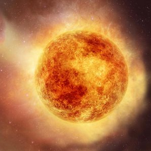 Umělecké ztvárnění hvězdy Betelgeuse Autor: NASA, ESA and E. Wheatley (STScI)