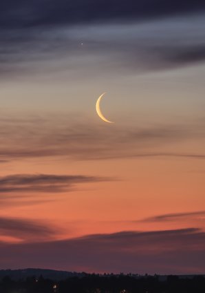 Venuše a Měsíc ráno 27. května 2022 Autor: Karel Ženíšek