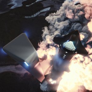 Umělecká představa startu Starship k Měsíci Autor: dearMoon
