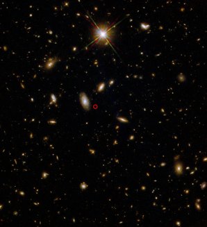 Část oblohy s pozicí gama záblesku GRB 211211A Autor: Nature