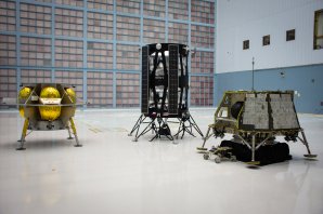 První landery vybrané NASA pro program CLPS Autor: NASA Goddard Space Flight Center