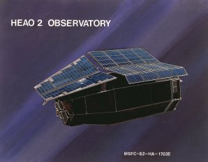 Einsteinova observatoř HEAO-2, která do kosmu odstartovala v roce 1978. Ilustrace Autor: Wikipedia
