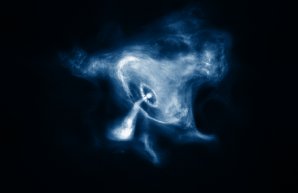 Pohled Chandry na pulsar v Krabí mlhovině Messier 1 Autor: chandra.harvard.edu