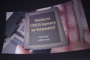 Seminář ve Ždánicích, přednáška Pavla Cagaše o CMOS kamerách ve fotometrii Autor: Martin Mašek