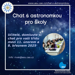 Chat s astronomkou pro školy 2025 - logo Autor: Marta Garcia Rivas