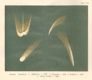 Karel Mrázek: Stručný hvězdářský zeměpis, lidový výklad pro školu a dům. Komety. Autor: Karel Mrázek