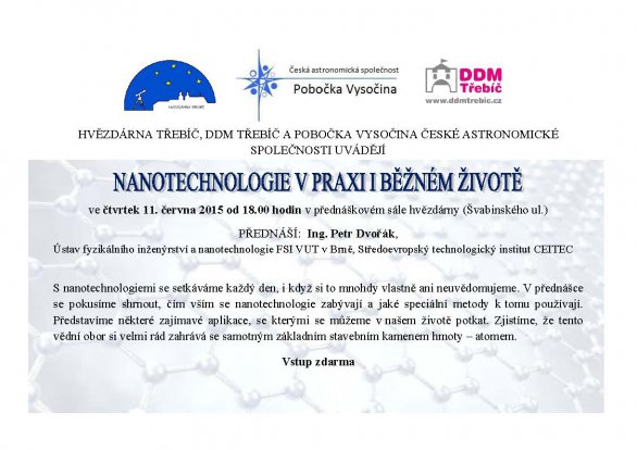 Nanotechnologie v praxi i běžném životě; Ing. Petr Dvořák Autor: Pobočka Vysočina ČAS