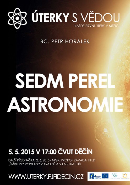 Přednáška Sedm perel astronomie v knihovně ČVUT v Děčíně. Autor: ČVUT Děčín.