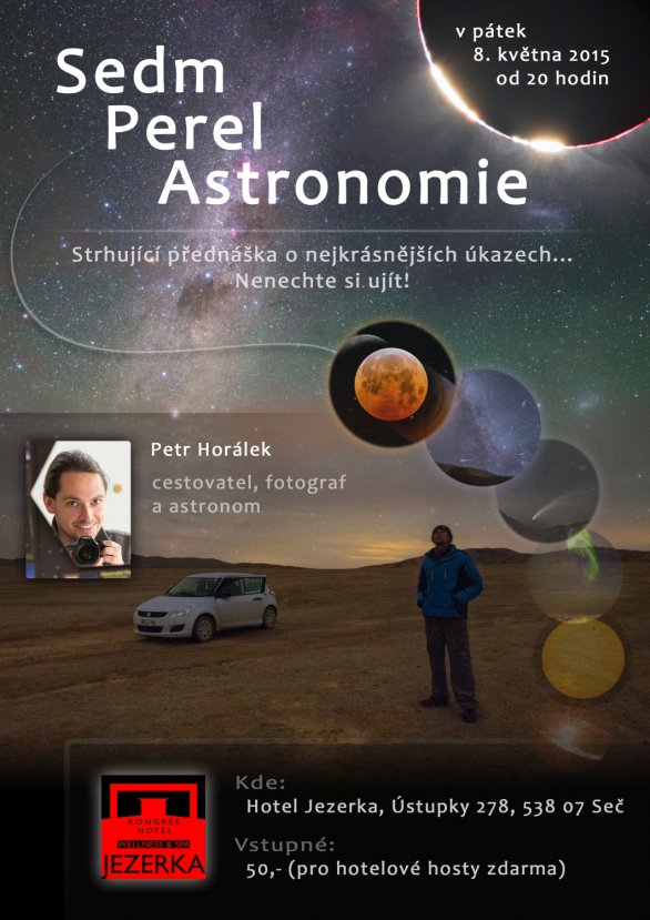 Přednáška Sedm perel astronomie v hotelu Jezerka. Autor: Hotel Jezerka. Přednáška Sedm perel astronomie v hotelu Jezerka. Autor: Hotel Jezerka.