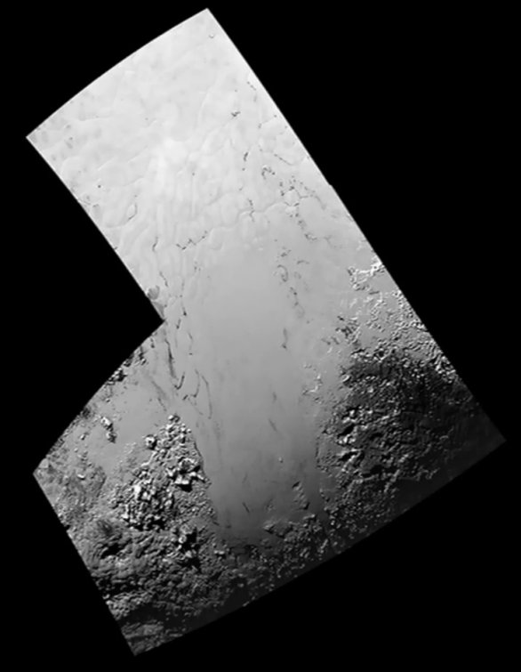 Detail Tombaugh Regio, mozaika Autor: NASA/JHUAPL/SWRI