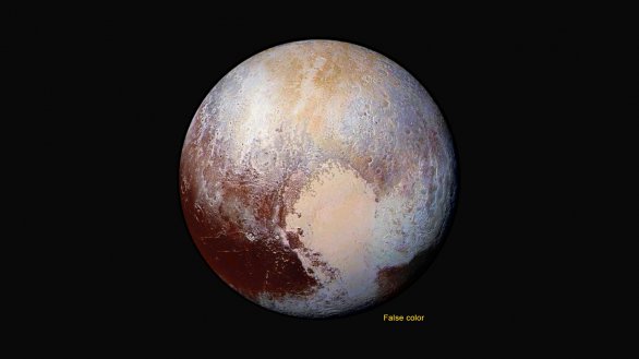 Pluto v nepravých barvách Autor: NASA/JHUAPL/SWRI