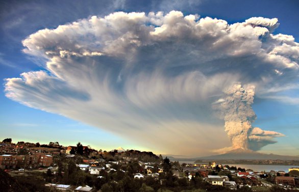 Exploze sopky Cabulco v dubnu 2015. Autor: Getty Images.