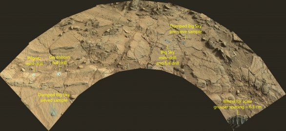 Sol 1142 Vrty Big Sky a Greenhorn Autor: NASA/JPL-Caltech/MSSS