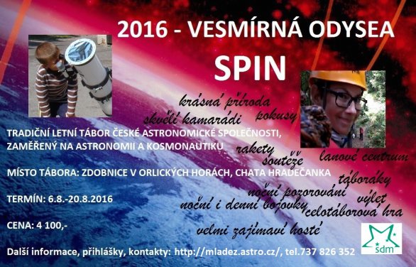 Vesmírná odysea 2016 Autor: Sekce pro děti a mládež