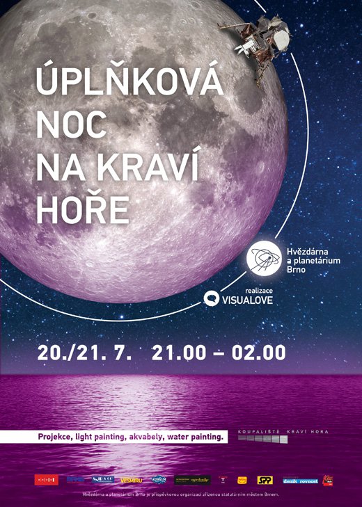 Nepropásněte úplňkovou noc na Kraví hoře 20./21. července 2016! Autor: HaP Brno