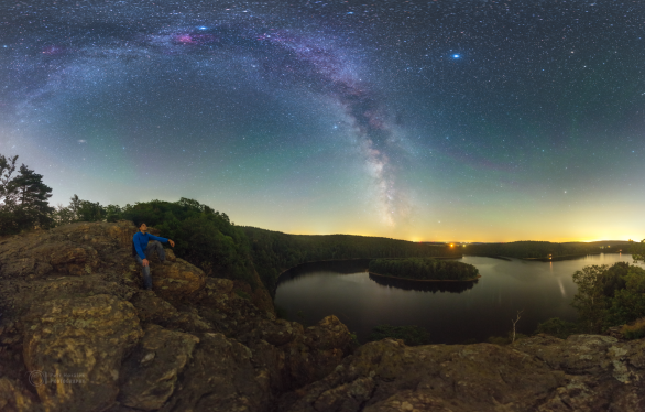 Hvězdný vodopád nad Sečskou přehradou Autor: Petr Horálek