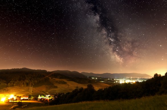 Mléčná dráha nad Radhoštěm Autor: Jiří Hlisnikovský